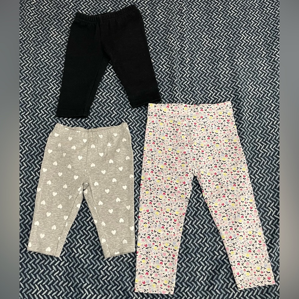 Baby girl leggings. Suitable for all seasons. Cute designs. Size 3 to 18 months